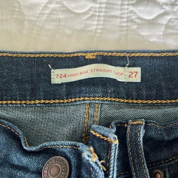 Levi’s 724 High Rise Straight Crop size 27 - Picture 4 of 9